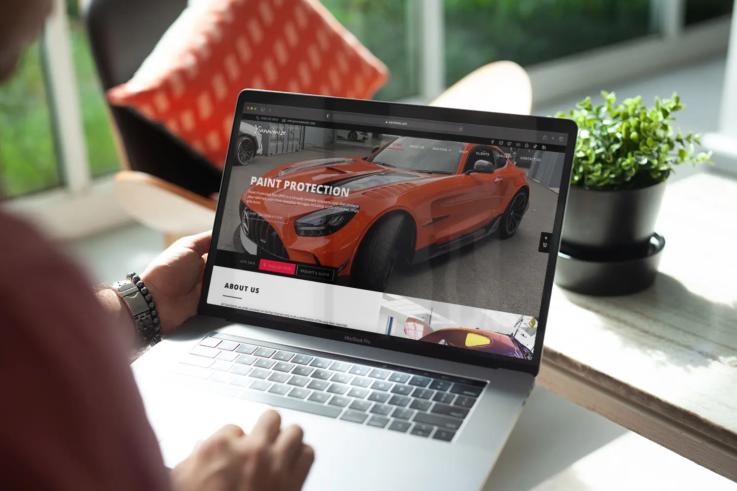 Yiannimize - website we built